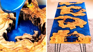 Stunning epoxy & wood tables || Woodworking projects