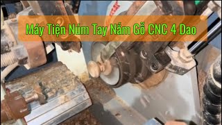 Máy Tiện Núm Tay Nắm Gỗ CNC 4 Dao - Woodmaster - WM-70R4L