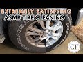 ASMR DIRTY TIRE CLEANING | REAL TIME CAR TIRE CLEAN WITH ME
