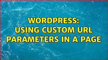 Wordpress: Using custom url parameters in a page