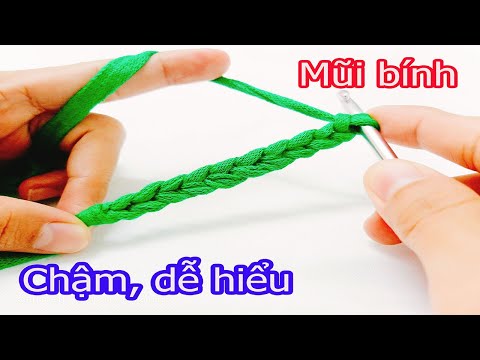 Video Dạy móc len cơ bản | Cách móc mũi bính - youtube