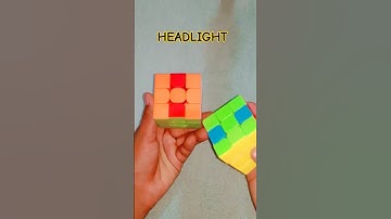# making ( headlight pattern with 3 by 3 Rubik