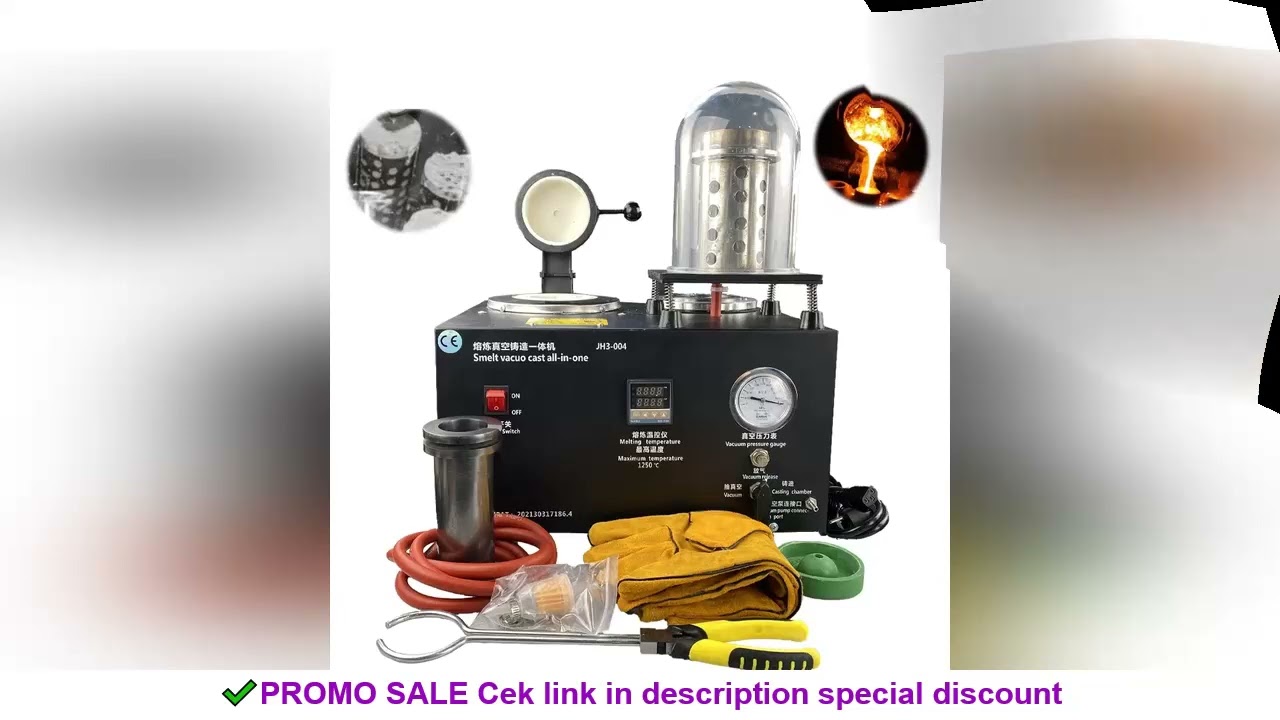Digital Display High Temperature Refining Precious Metal Jewelry Casting Tool Cast Vacuum and Meltin