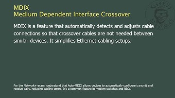 MDIX - Medium Dependent Interface Crossover