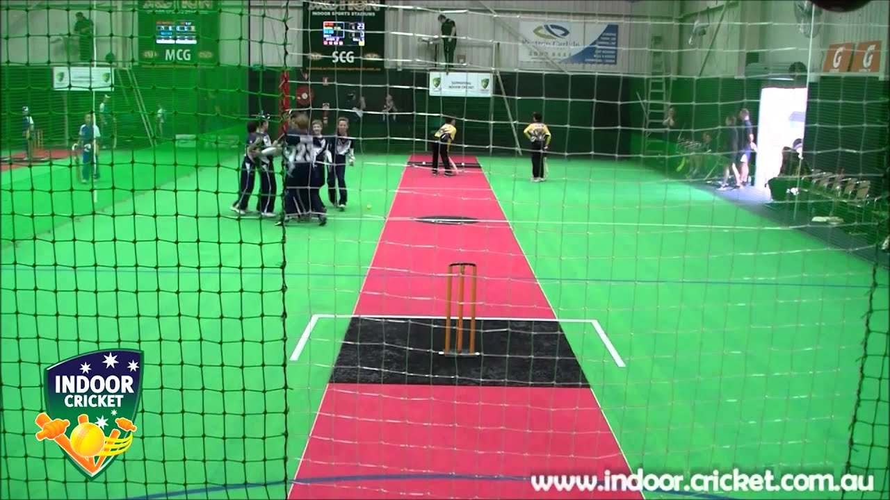 Indoor cricketer takes triple hattrick YouTube