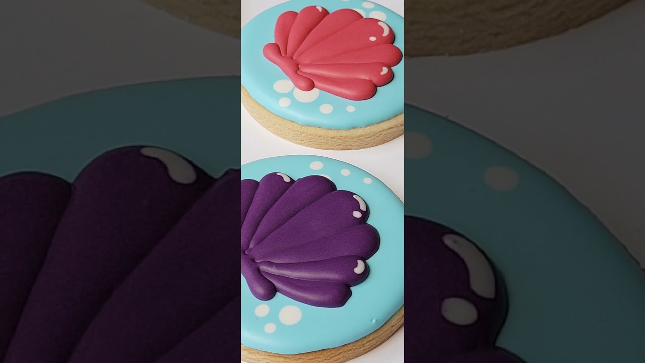 Shell Sea Beach Under the Sea Decorated Sugar Cookies