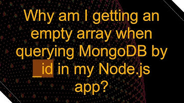 Why am I getting an empty array when querying MongoDB by _id in my Node.js app?