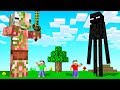 MINECRAFT But The EVIL MOBS Are HUGE! (scary)