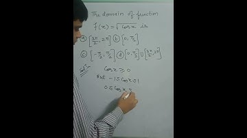 Domain of function f(x) = √cosx #mathshort #cbse #nda