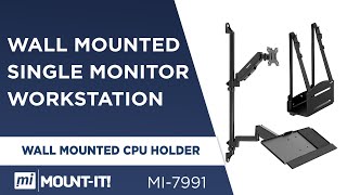 Wall Mounted Single Monitor Workstation | Features (MI-7991) Profile