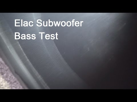 Elac Subwoofer Bass Test