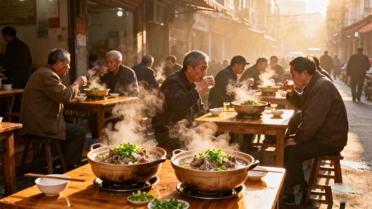 上海浦东凌晨喝早酒，羊肉120元一斤，3点半就开始人均消费100元【舟小九】