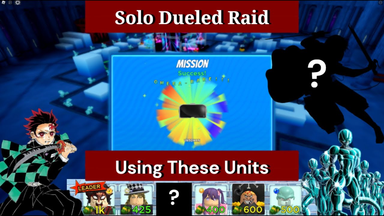 6 Star Units Beating Dueled Raid (VRTOKEN), 4 Units Solo Gameplay