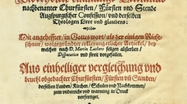Intro to Lutheranism (Part 2): The Lutheran Confessions