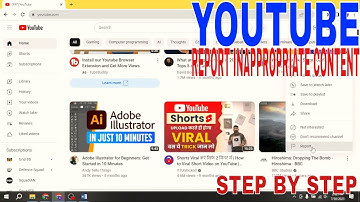 ✅  How To Report Inappropriate Content On YouTube 🔴