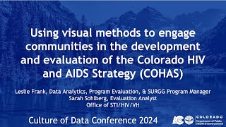 Using Visual Methods to Engage Communities in the Development and Evaluation of the Colorado HIV and