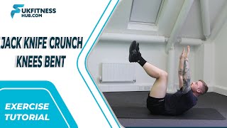 Exercise Tutorial: Jack Knife Crunch – Knees Bent