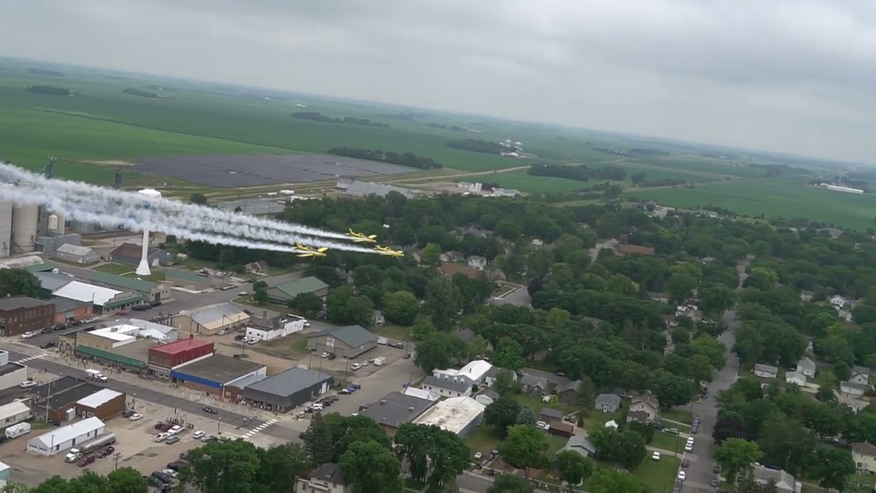 Hector, MN Corn Chaff Days FlyBy YouTube