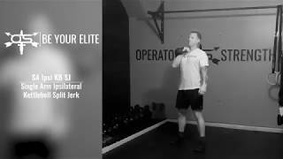 Single Arm Ipsilateral Kettlebell Split Jerk
