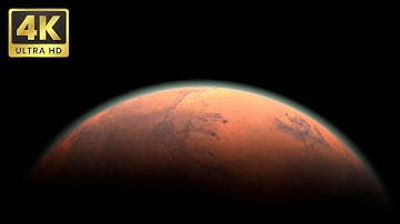 🔴 Mars Rotating in Space | Satellite View | Free Download 2160p