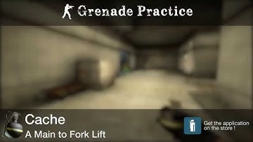 Grenade Practice : Cache HE - A Main to Fork Lift