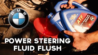 Athlete Statistics How to Perform a FULL Power Steering Fluid Flush on your BMW E36