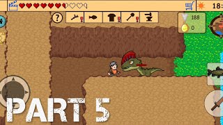 Survival RPG 3 Lost in time chapter 4 & 5 (part 5) Momma dino got mad! screenshot 2