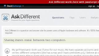 How-To Share An Itunes Library Between Two Computers