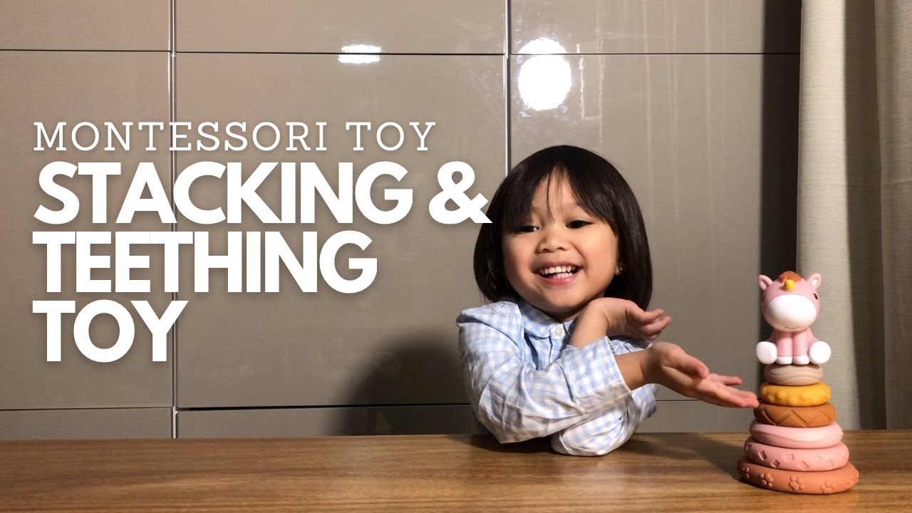 Nueplay 7 Pcs Stacking & Nesting Baby Toys Squeeze Teething Baby Toys