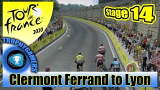 ... clermont ferrand to lyon stage 14 team jumbo visma tjv tom
dumoulin gameplay...