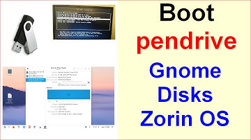 Como criar pendrive de boot com o Gnome Disks no Linux Zorin OS