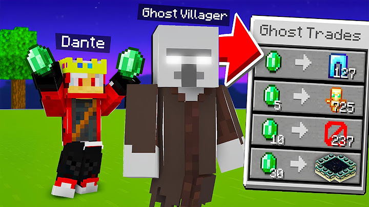 I Found a Ghost Villager Which Trade SECRET OP ITEMS
