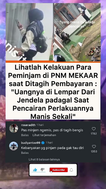 PEMINJAM DI PNM MEKAAR INI BIKIN  GERAM PENAGIH shorts #viralvideo