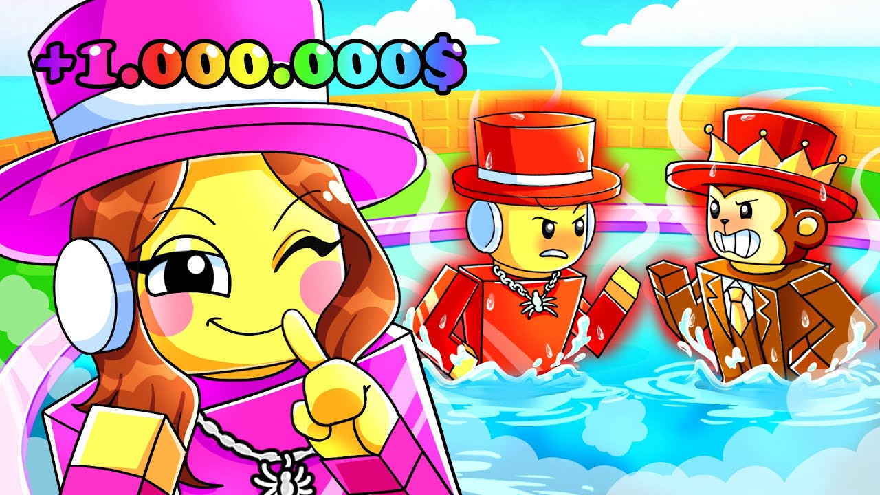 LAST TO LEAVE HOT TUB WINS $1,000,000! Steal A Brainrot Animation