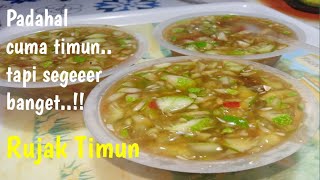 RESEP RUJAK TIMUN SEGEEER BANGEEET || the cucumber salad recipe is really delicious