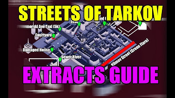 All 7 PMC Extracts Streets of Tarkov + Map In 5 Minutes (Tarkov .13 Guide)