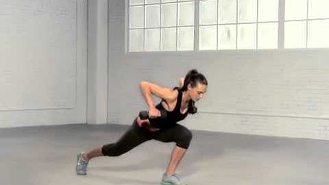 alternating step back lunge row