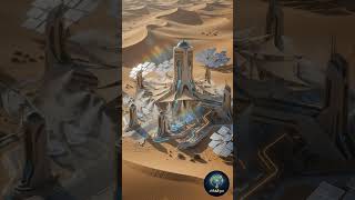 محطة صحراوية من المستقبل؟ 😳🏜️🏍️
