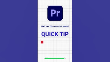 #premierepro Quick Tip - How to Mark a Clip in your Timeline .. #pxlready #adobepremiere #tips