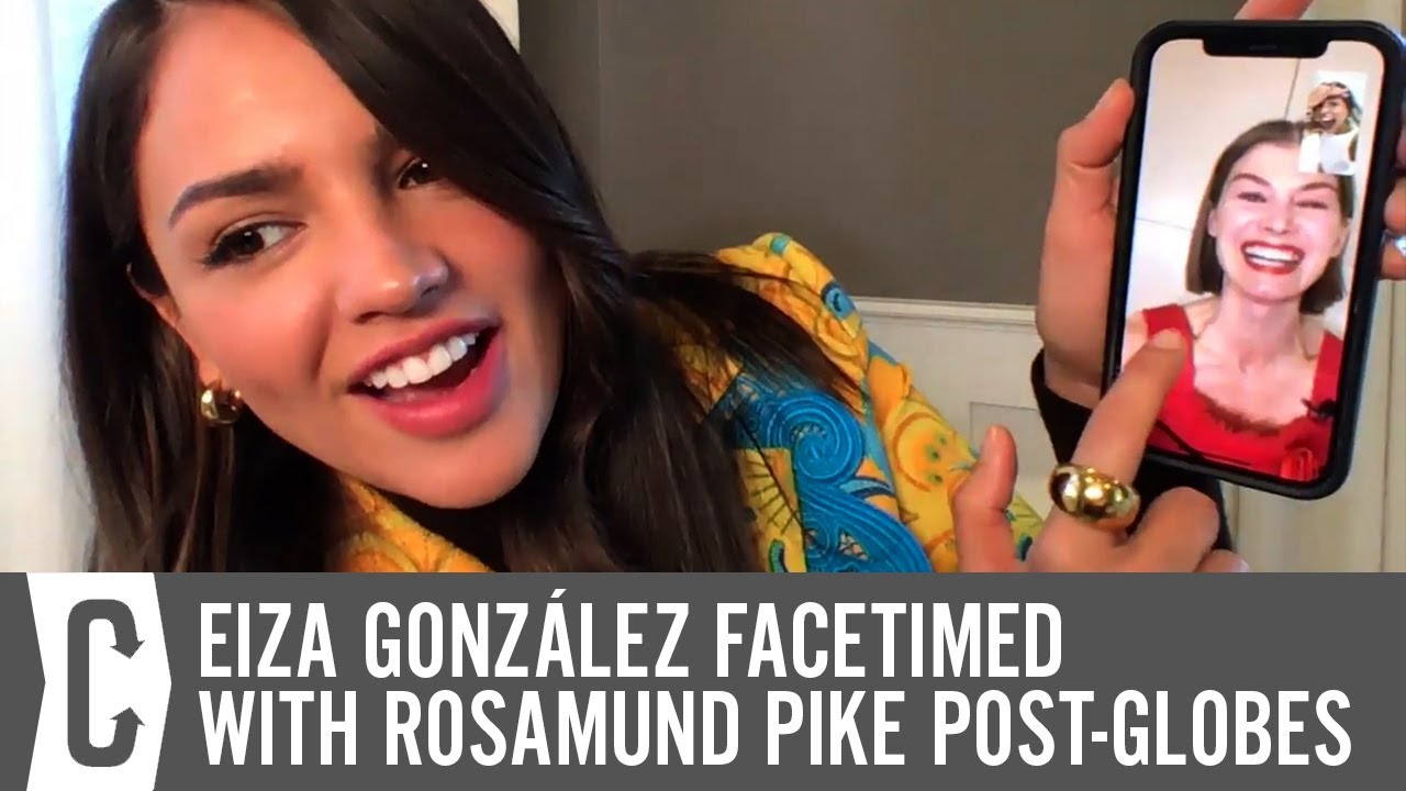 Here's What Eiza González Did When Rosamund Pike Won the Golden Globe