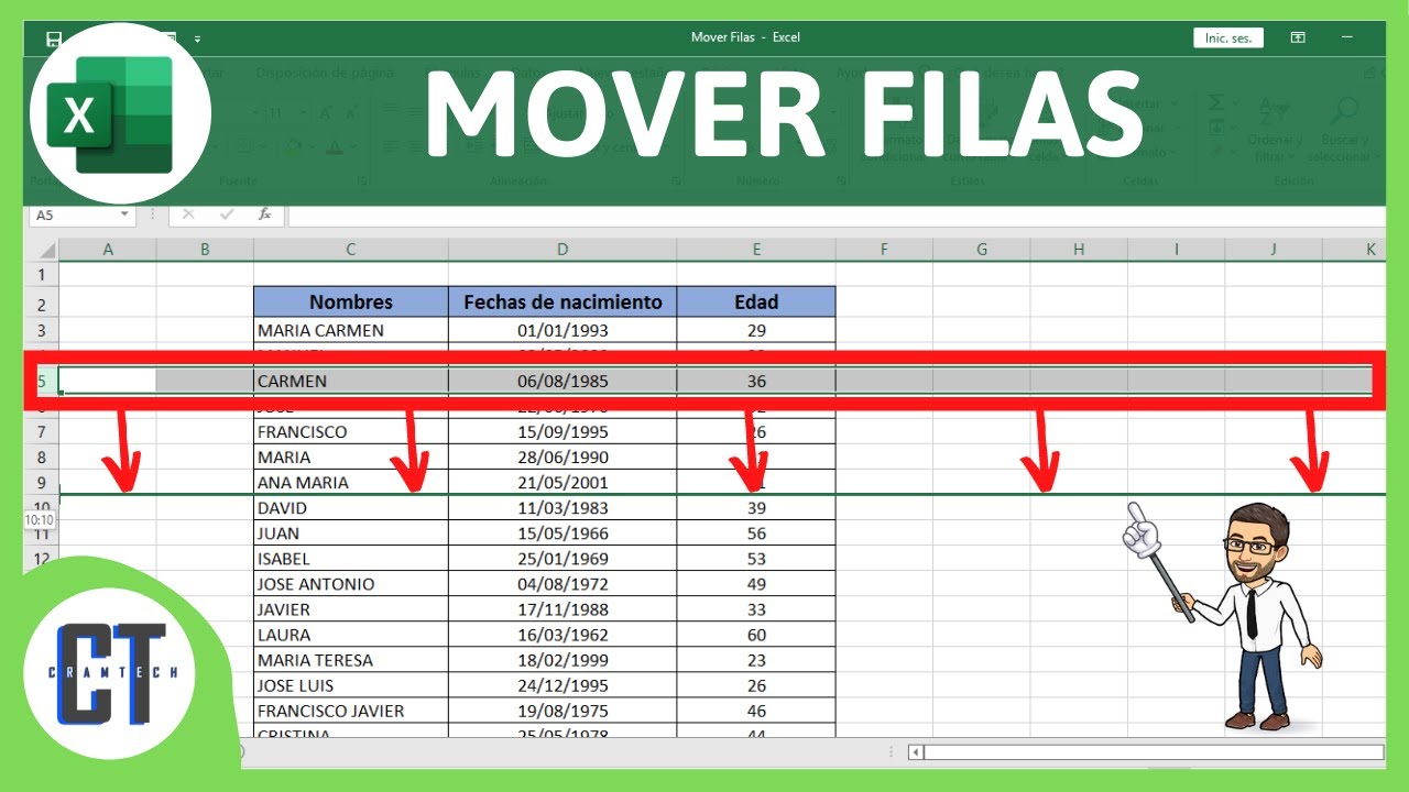 Cómo incrementar una fila en Excel: Trucos y consejos | Actualizado ...