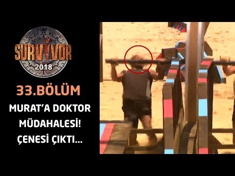 Murat'a doktor müdahalesi! Çenesi çıktı...| 33. Bölüm| Survivor 2018