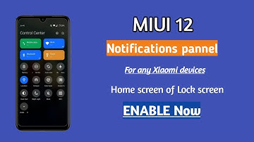 Enable miui 12 control center fully miui 11 use system UI || home screen to Lock screen