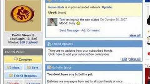 Create Your Own MySpace.com Page