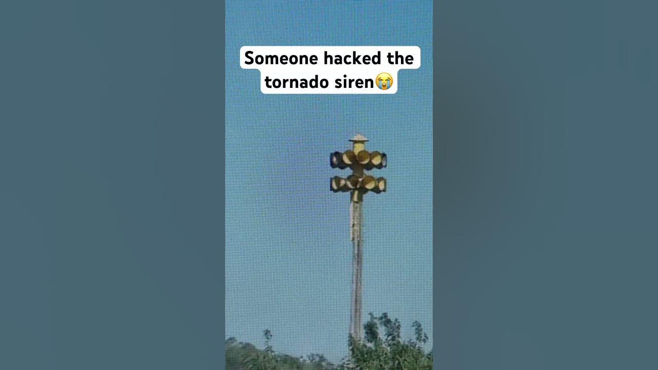 Someone hacked the tornado siren😭 #memes #funny #spongebob #shorts
