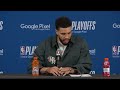 Jayson Tatum Postgame Interview | Boston Celtics lose to Philadelphia 76ers 120-100