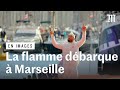 Paris 2024: l’arrivée de la flamme olympique à Marseille