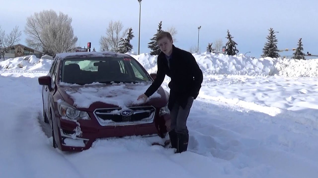 Subaru Impreza in All-Season Tires Plows Through the Snow! - YouTube
