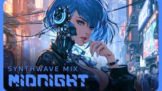 MIDNIGHT | Cyberpunk Synthwave Mix for Night Drive, Focus & Flow