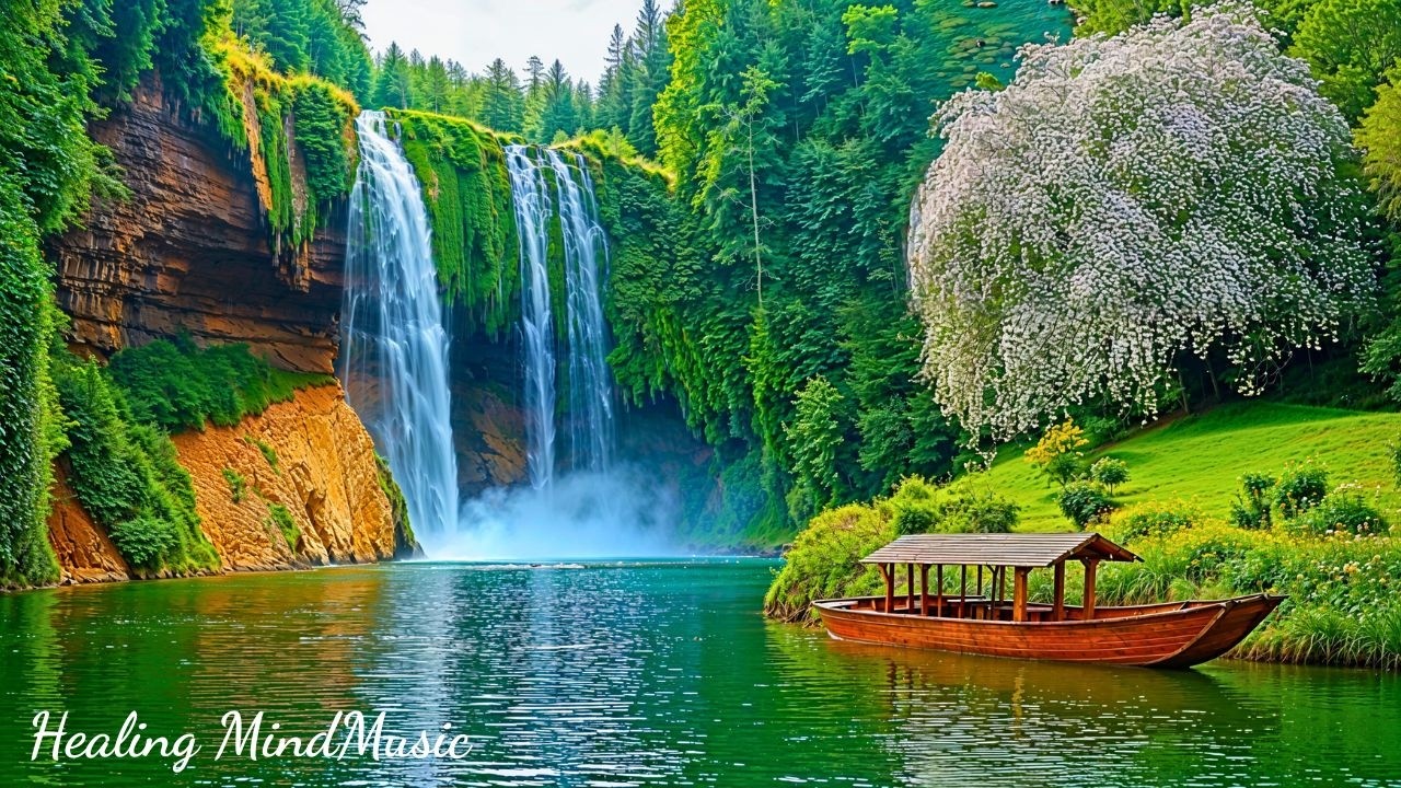 Целебная музыка помогает снизить стресс🌿Расслабляющая фортепианная музыка и звуки природы